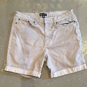 DKNY Gray Jean Shorts Casual Style